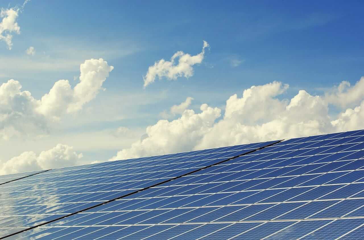 Solar panels on sunny day by andreas160578 via Pixabay